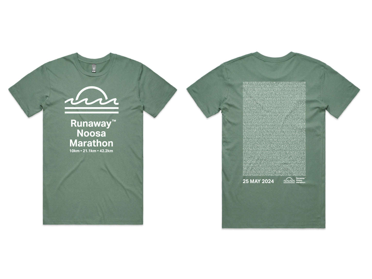 Runaway Noosa Marathon 2024 Men's Name Tee